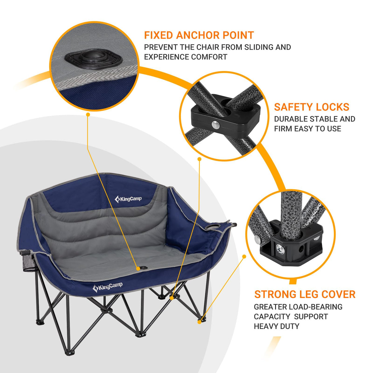 KingCamp Loveseat Sofa for Double