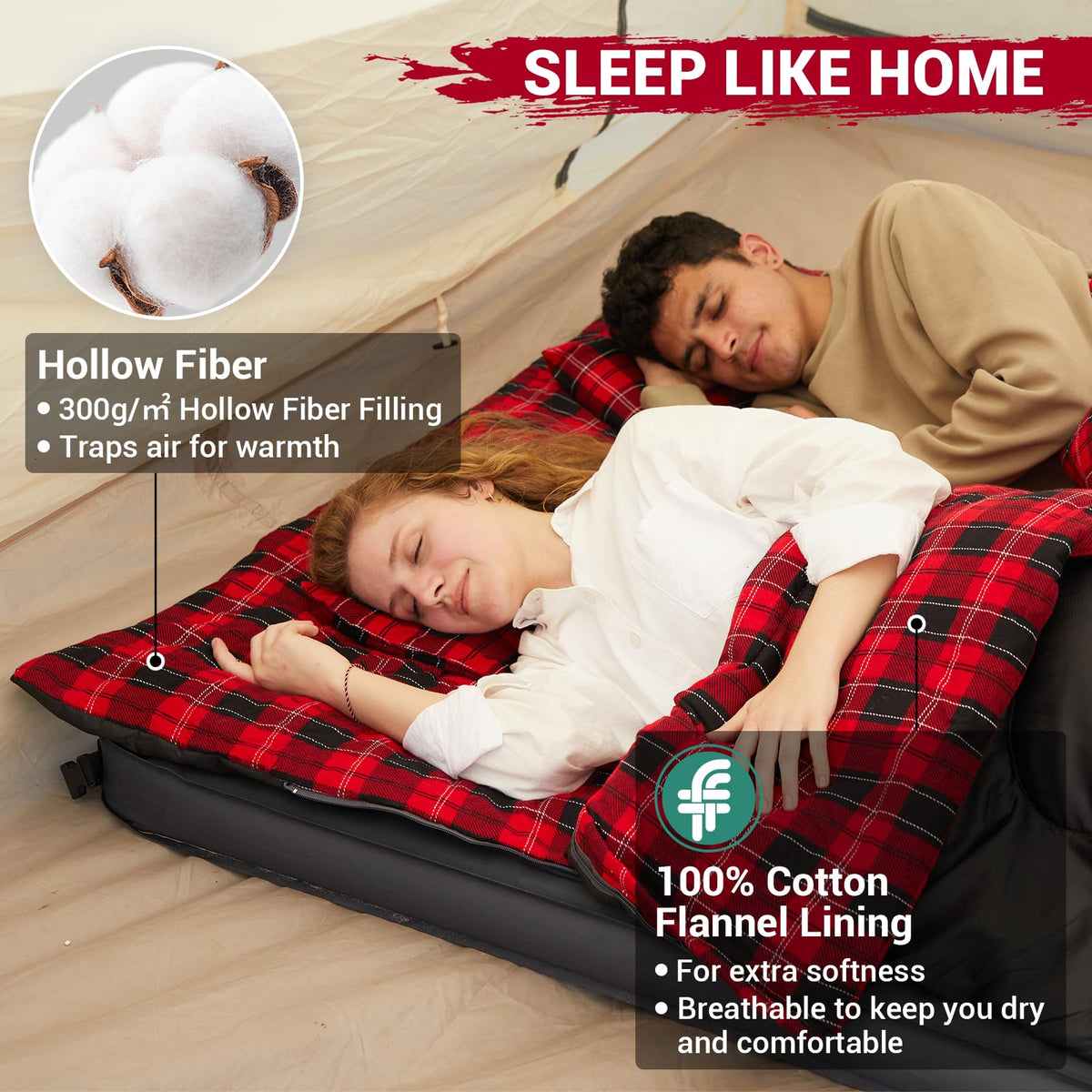 35F 3 Season Double Sleeping Bag