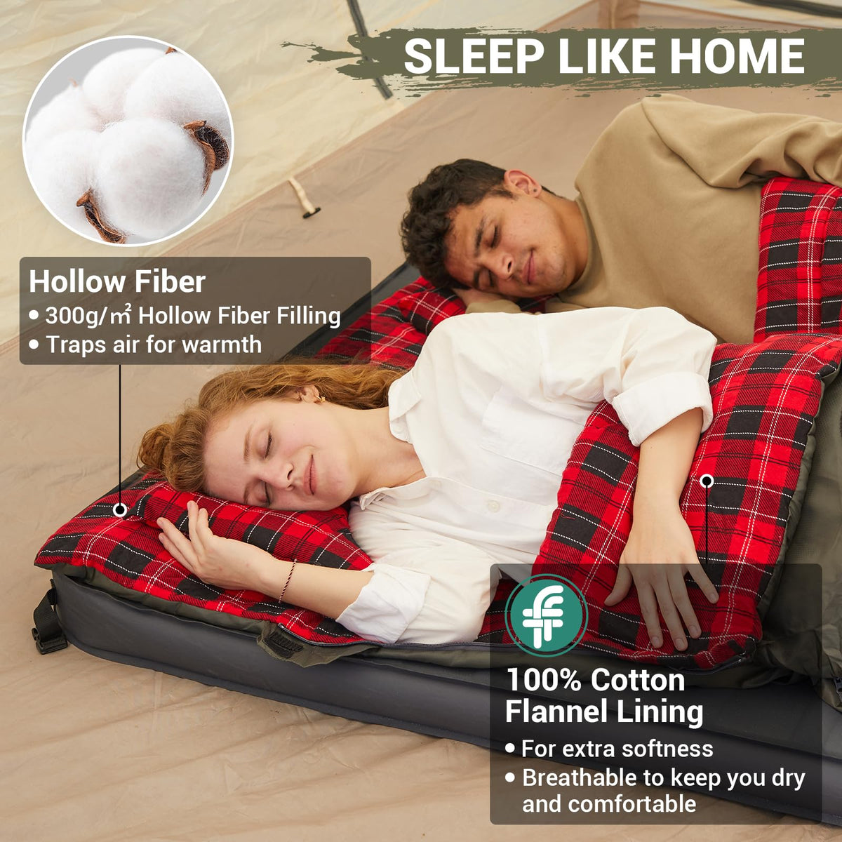 35F 3 Season Double Sleeping Bag