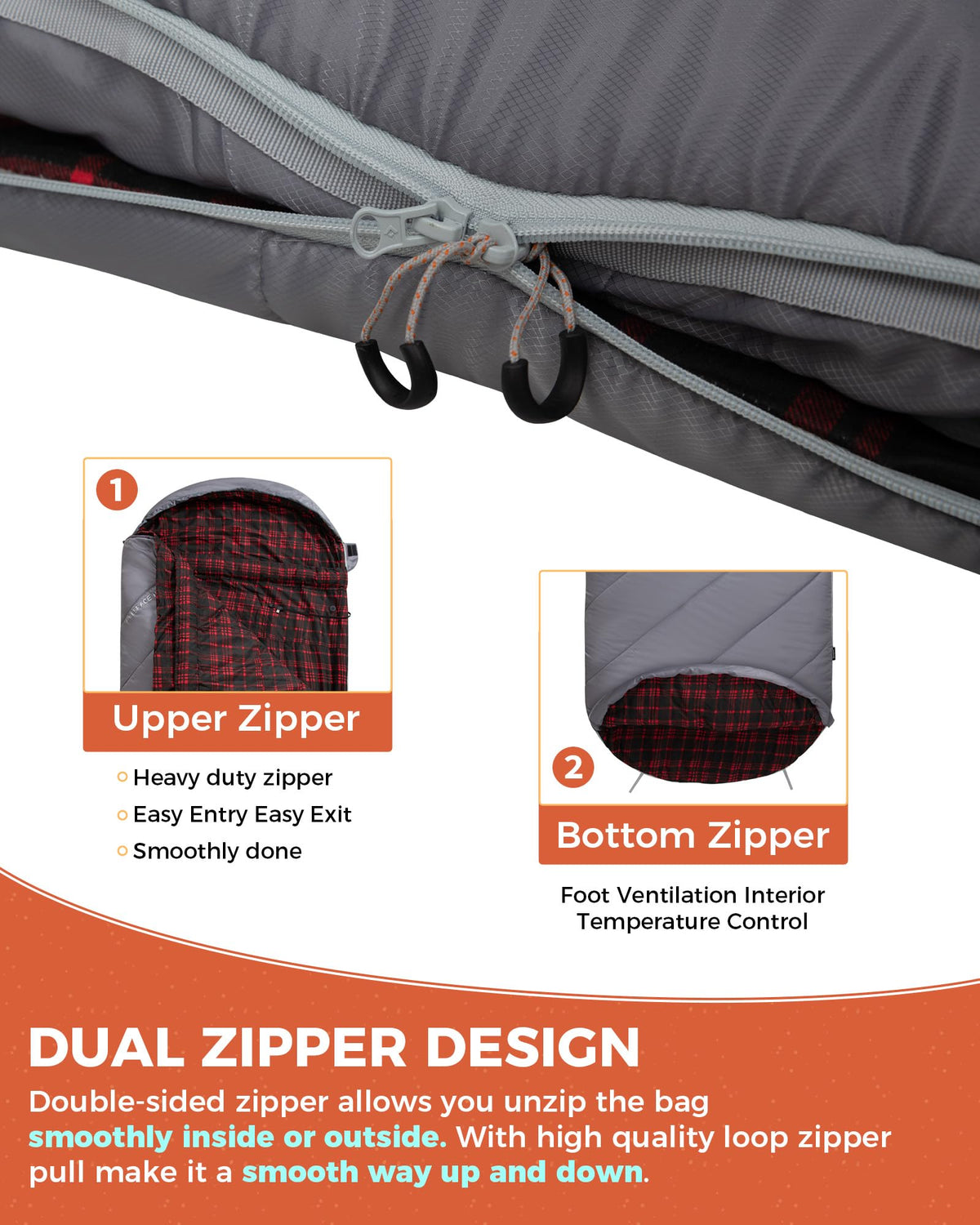 KingCamp FREESPACE HEATING 250 Beheizter Schlafsack