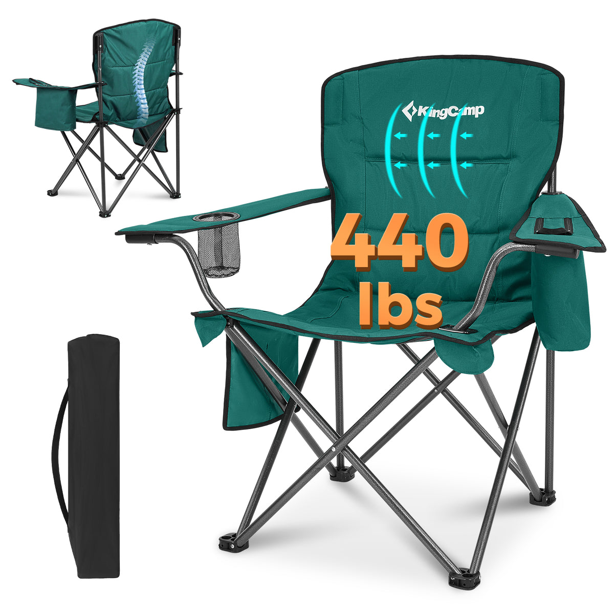 Übergroßer Outdoor-Camping-Klappstuhl 