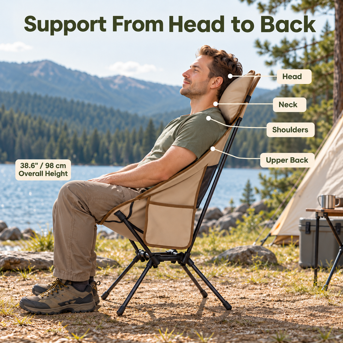 BALSA C10 High Back Camping Chair