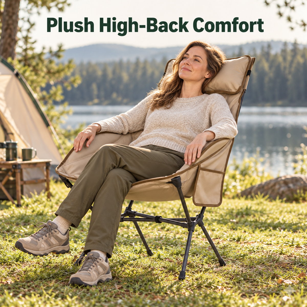 BALSA C20 Padded High Back Camping Chair
