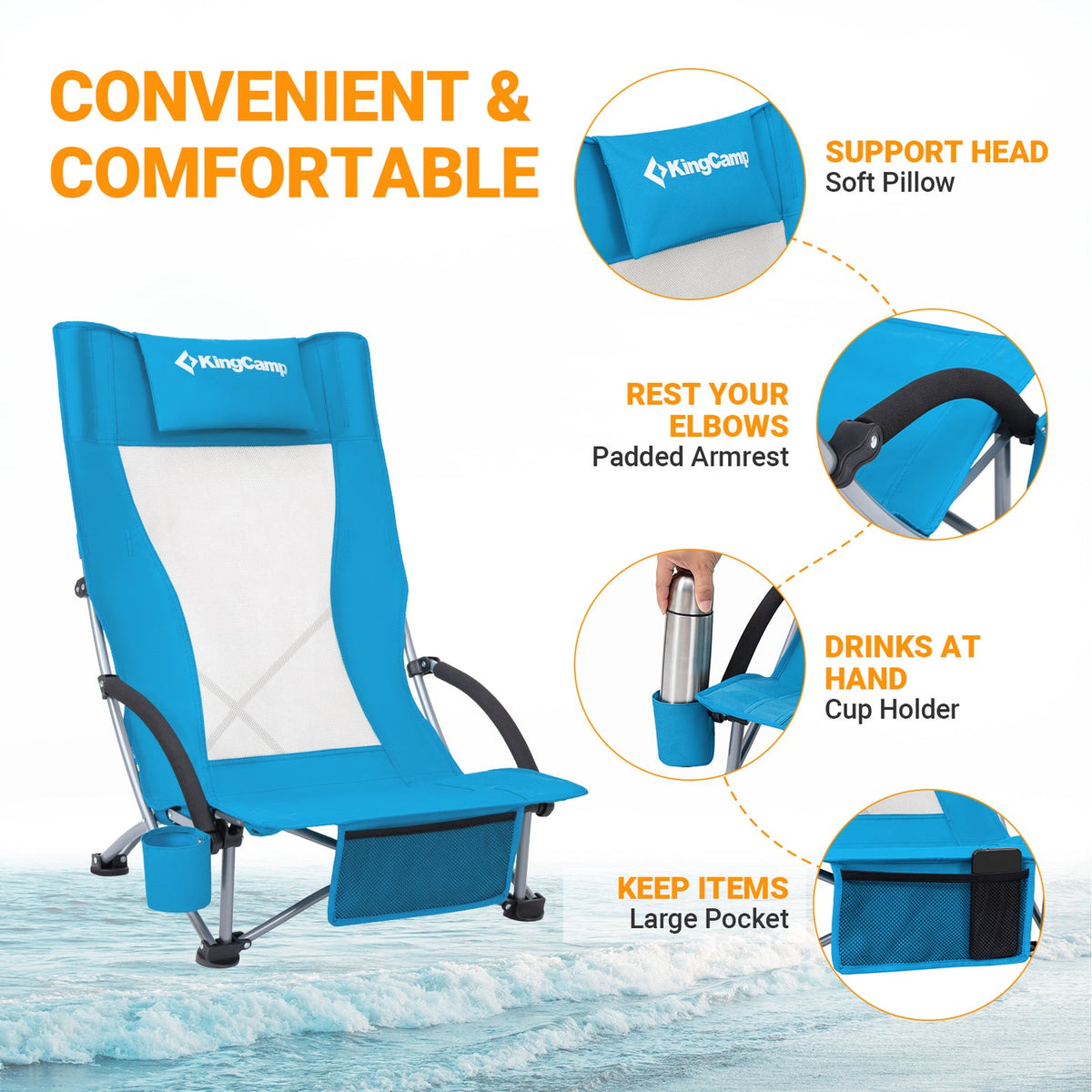 High Back Beach Chair