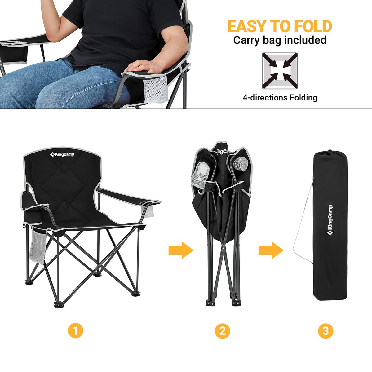 Oversized Folding Camping Chair