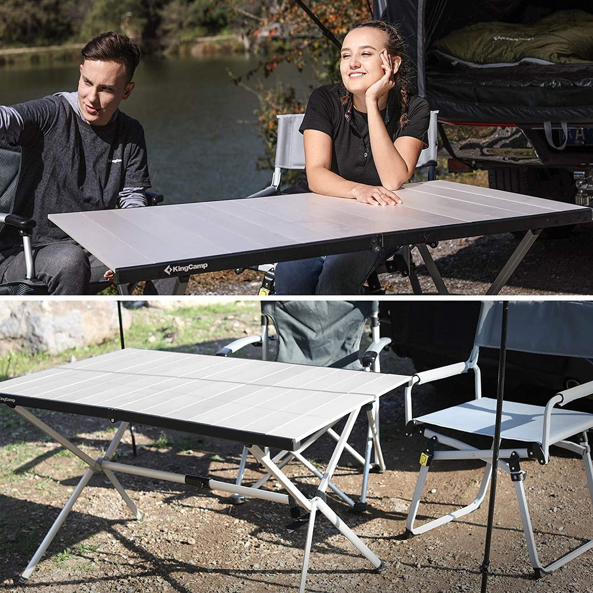 aluminum table