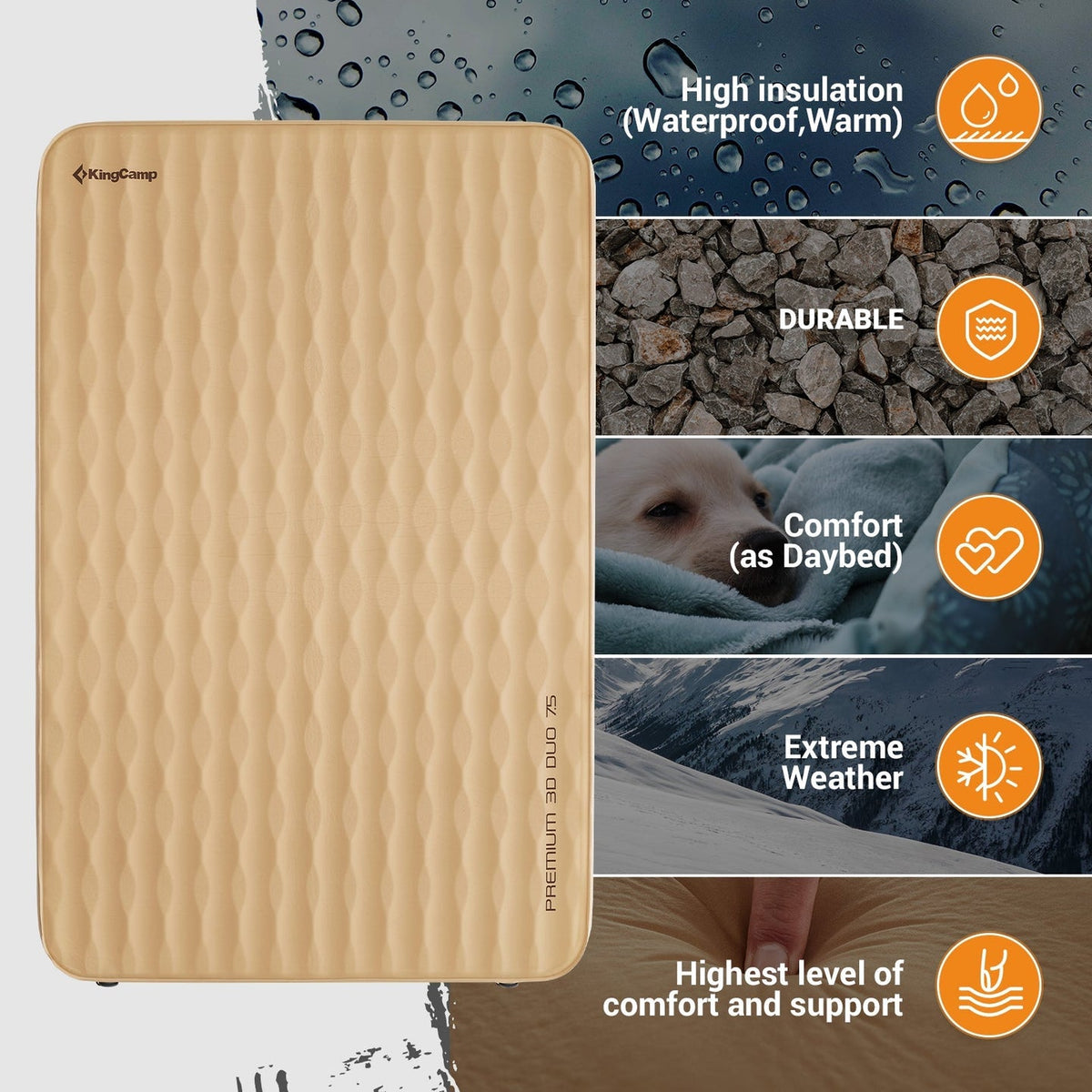 Premium 3D DUO 7.5 Double Sleeping Pad