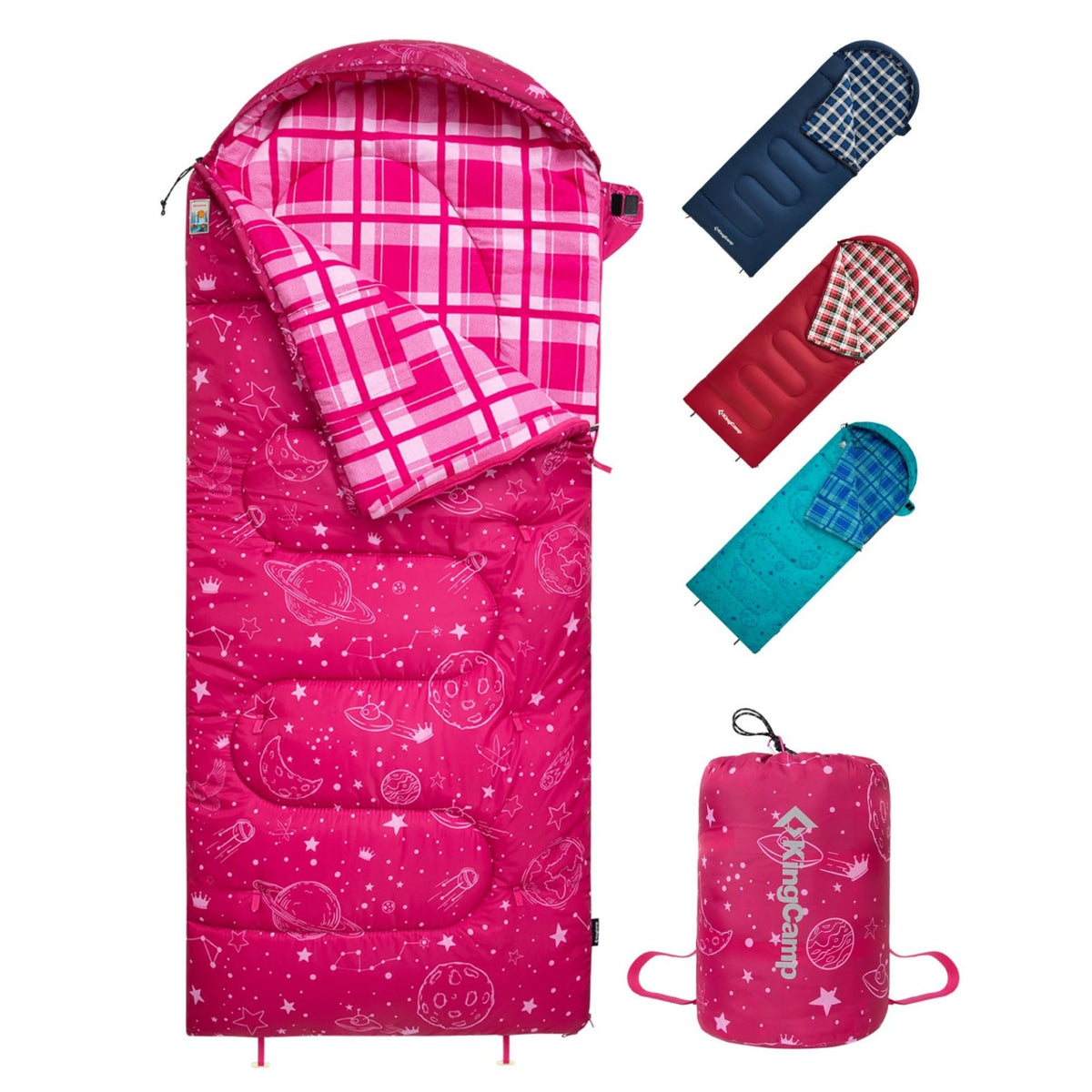 KingCamp Galaxy Zoo C 300 Kids Sleeping Bag ¨C Adjustable Length