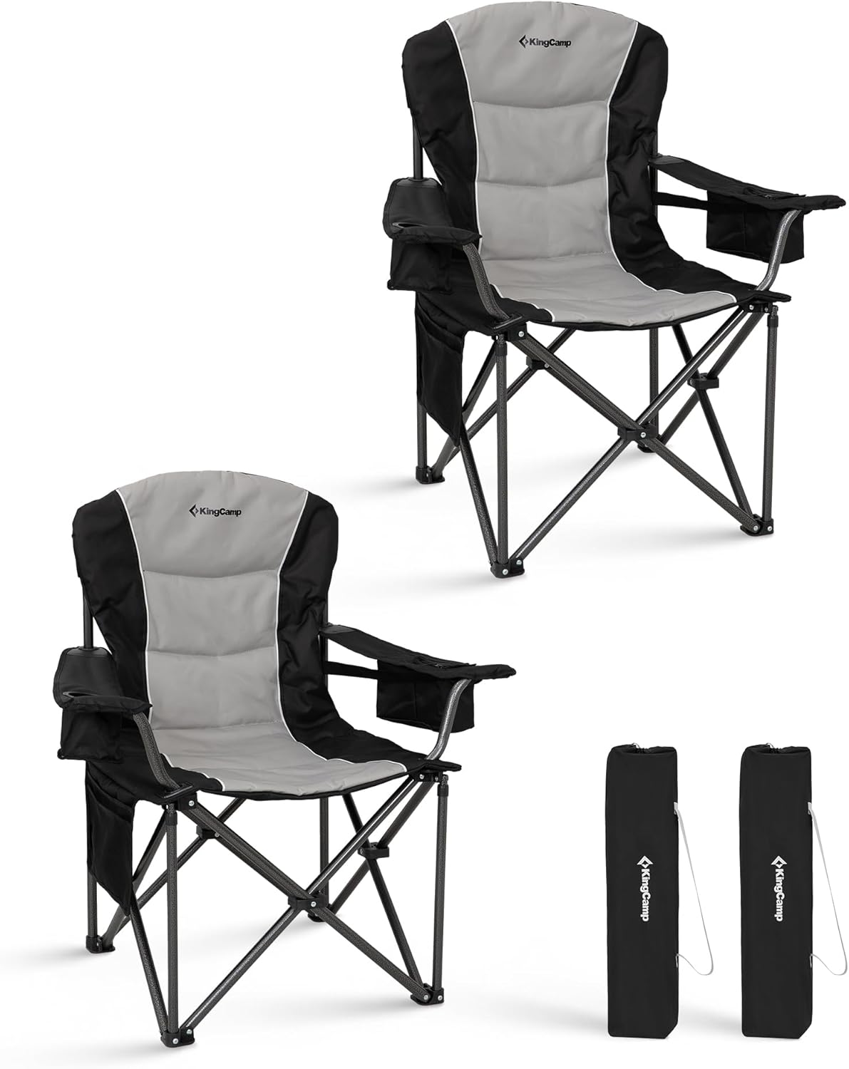 KingCamp JUNIPER C10 Oversized Folding Chair with Adjustable Lumbar Support