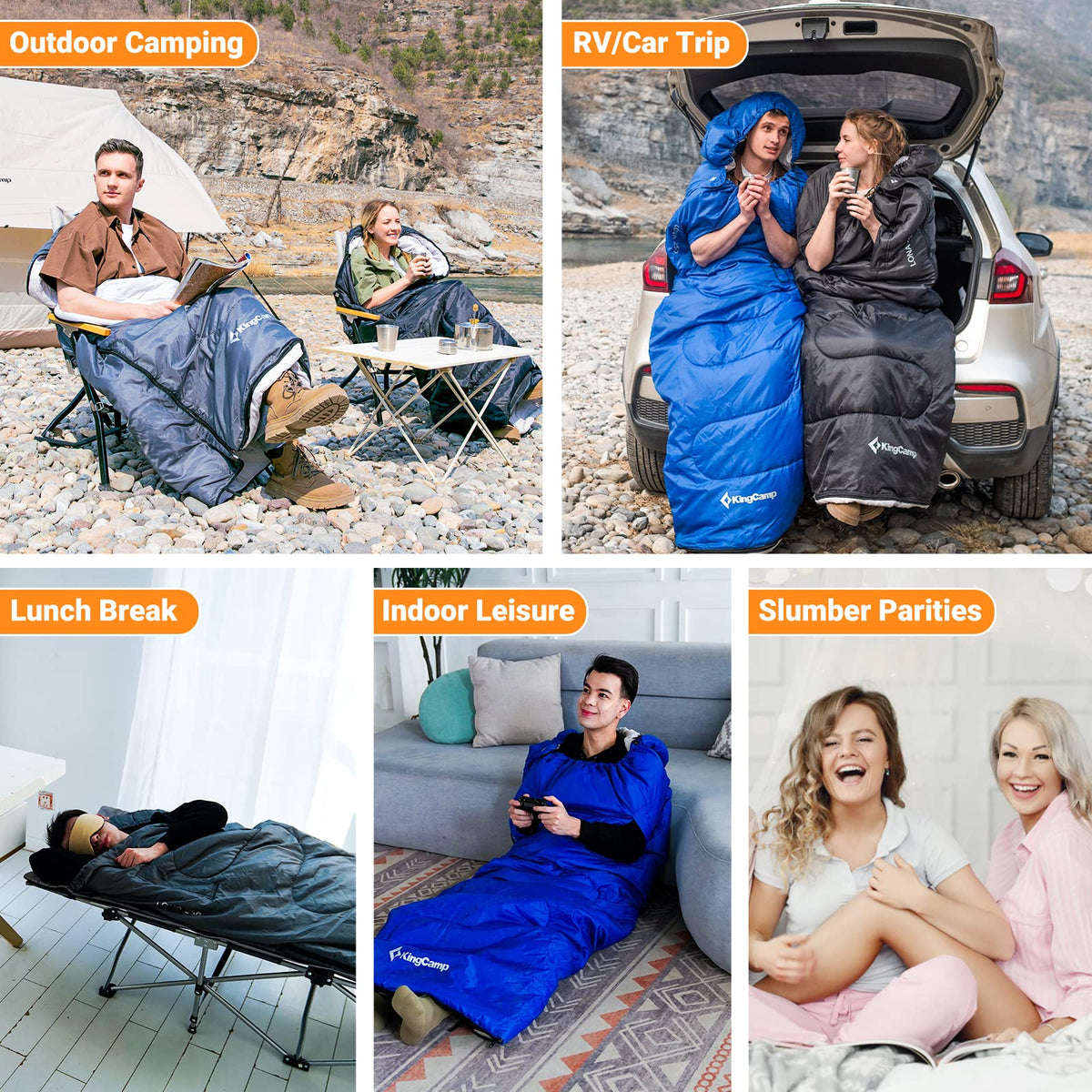 45F 3-4 Season Flannel Sleeping Bag