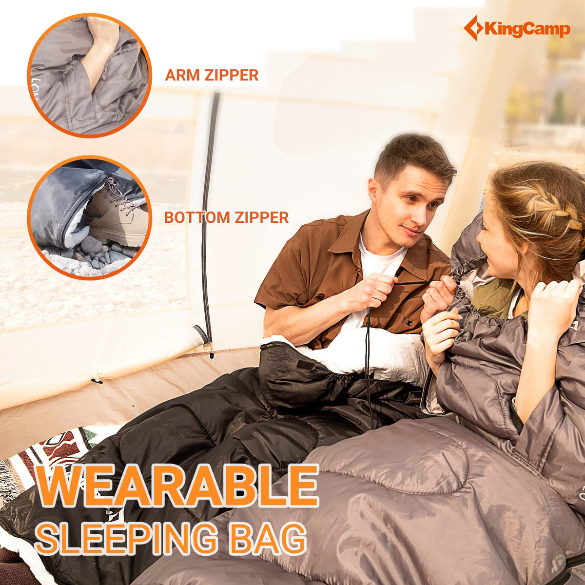 45F 3-4 Season Flannel Sleeping Bag