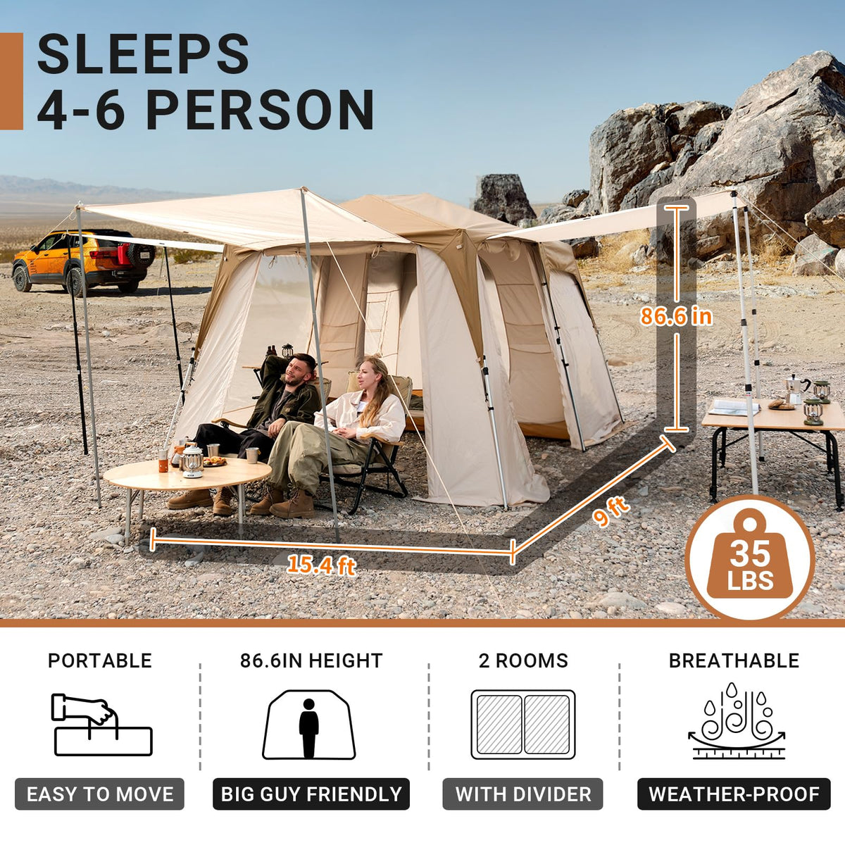 large camping tent