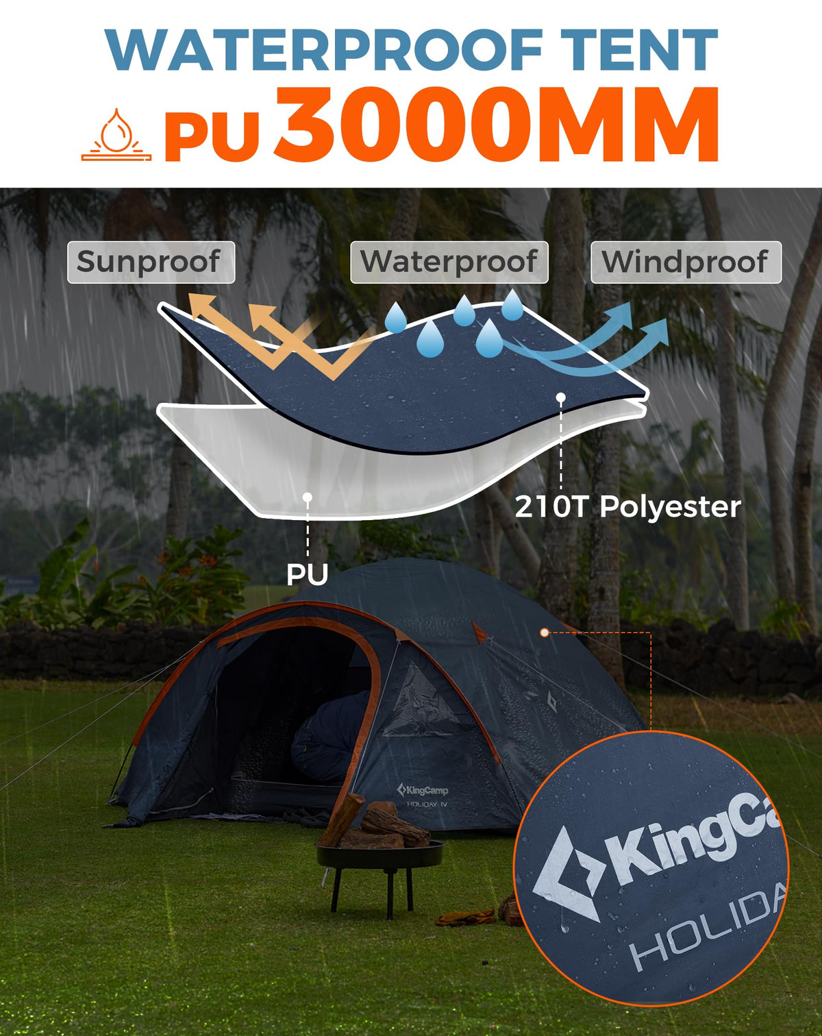 KingCamp HOLIDAY IV Camping Tent