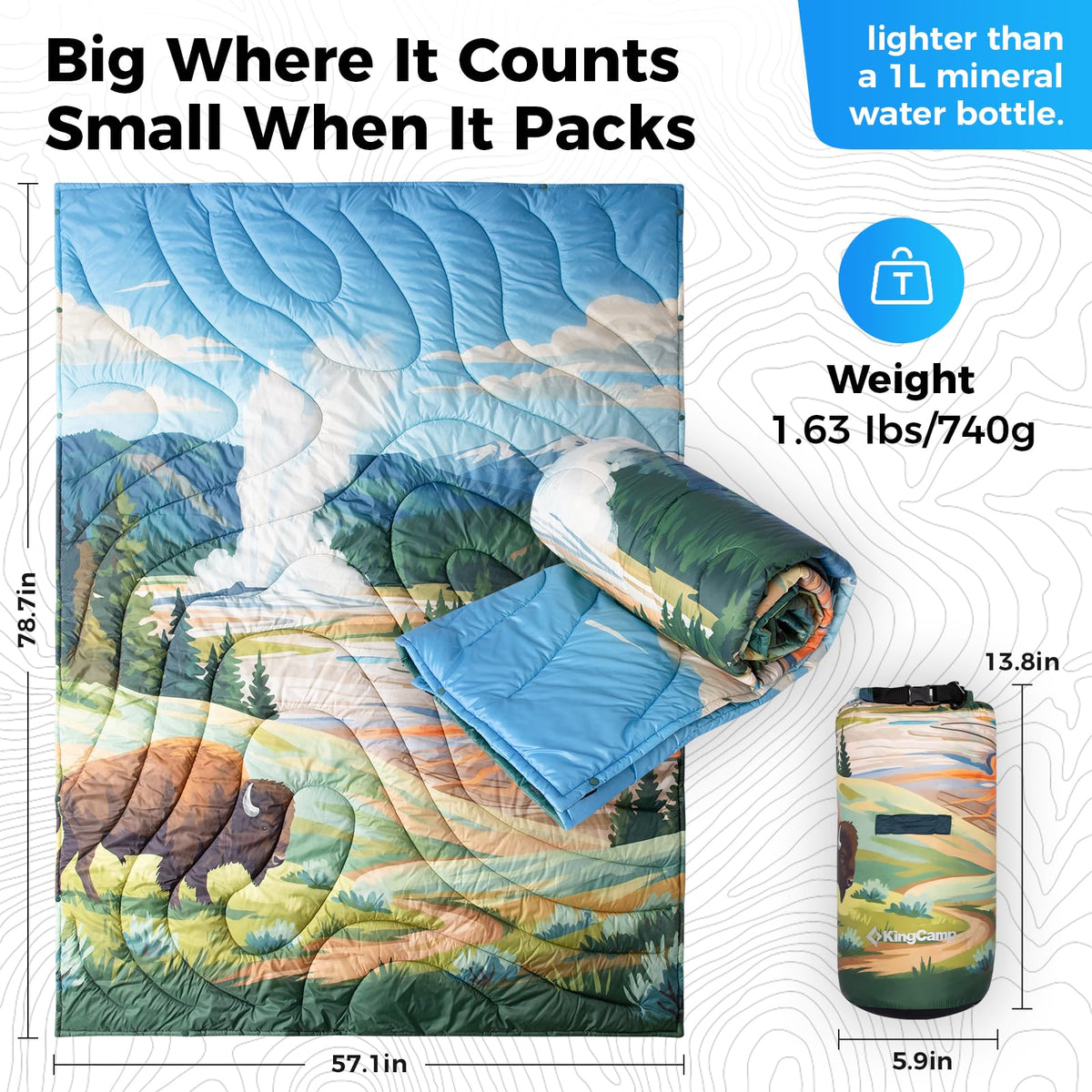 SMART 150 XL Ultralight Camping Blanket