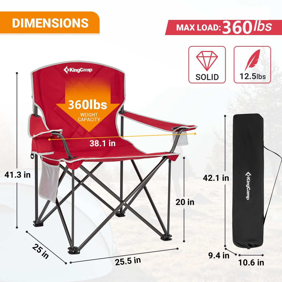 Oversized Folding Camping Chair