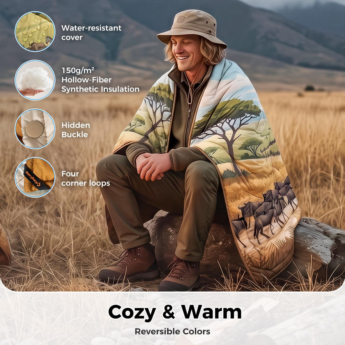 SMART 150 XL Ultralight Camping Blanket
