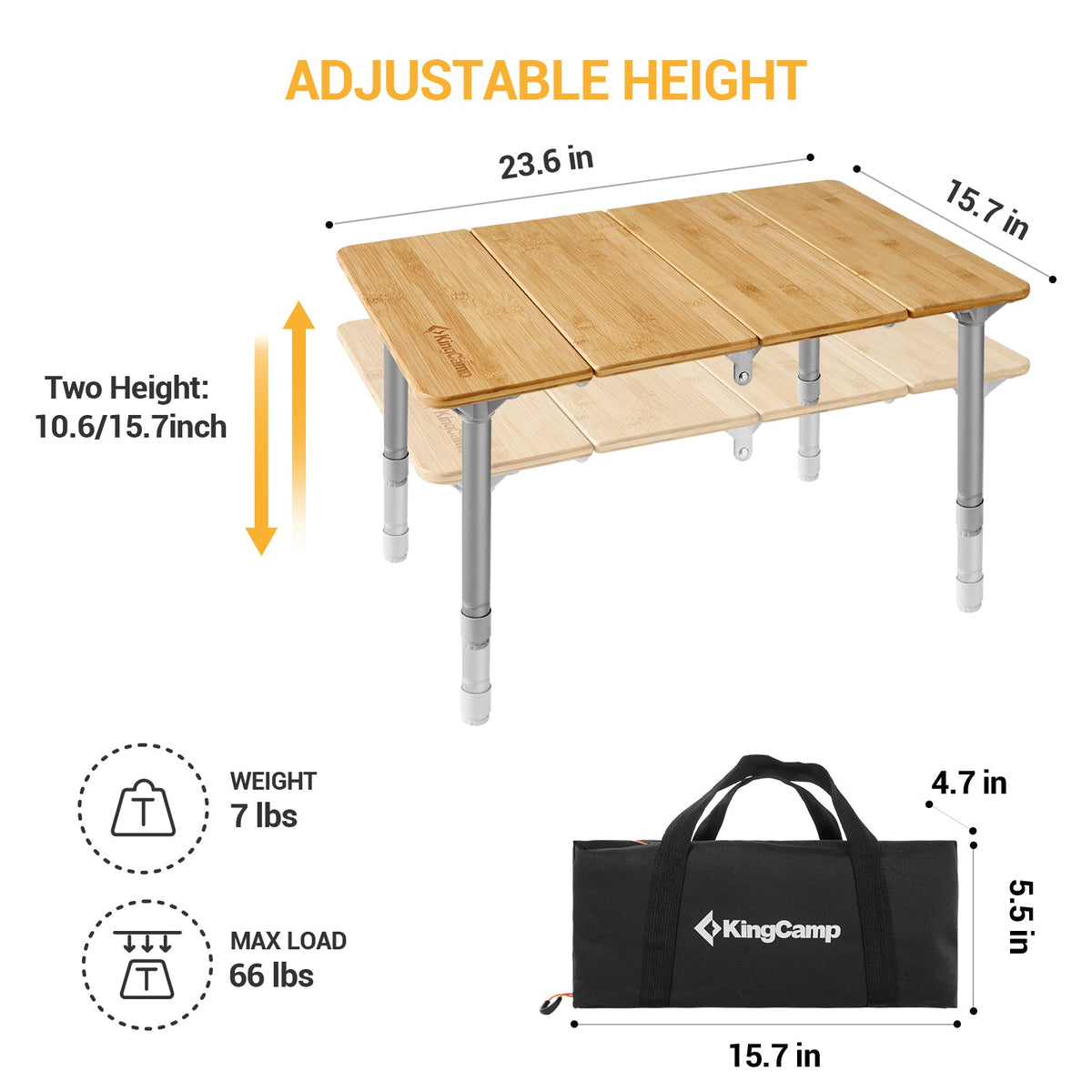 Portable Bamboo Table