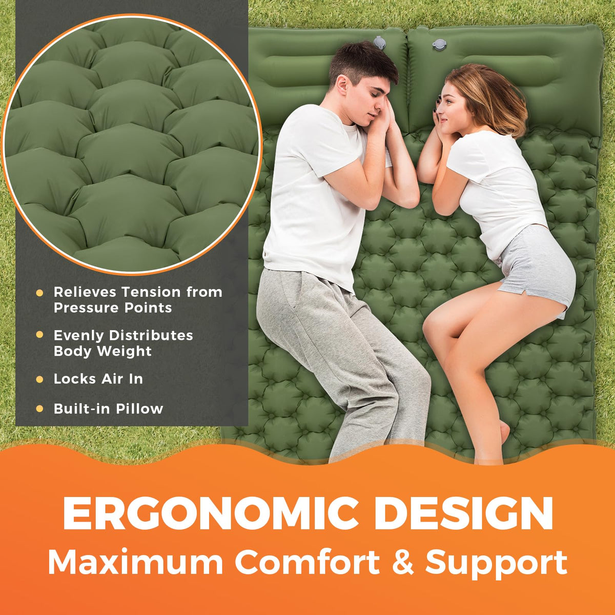 KingCamp COMFORT DUO 9 Doppel-Luftmatratze