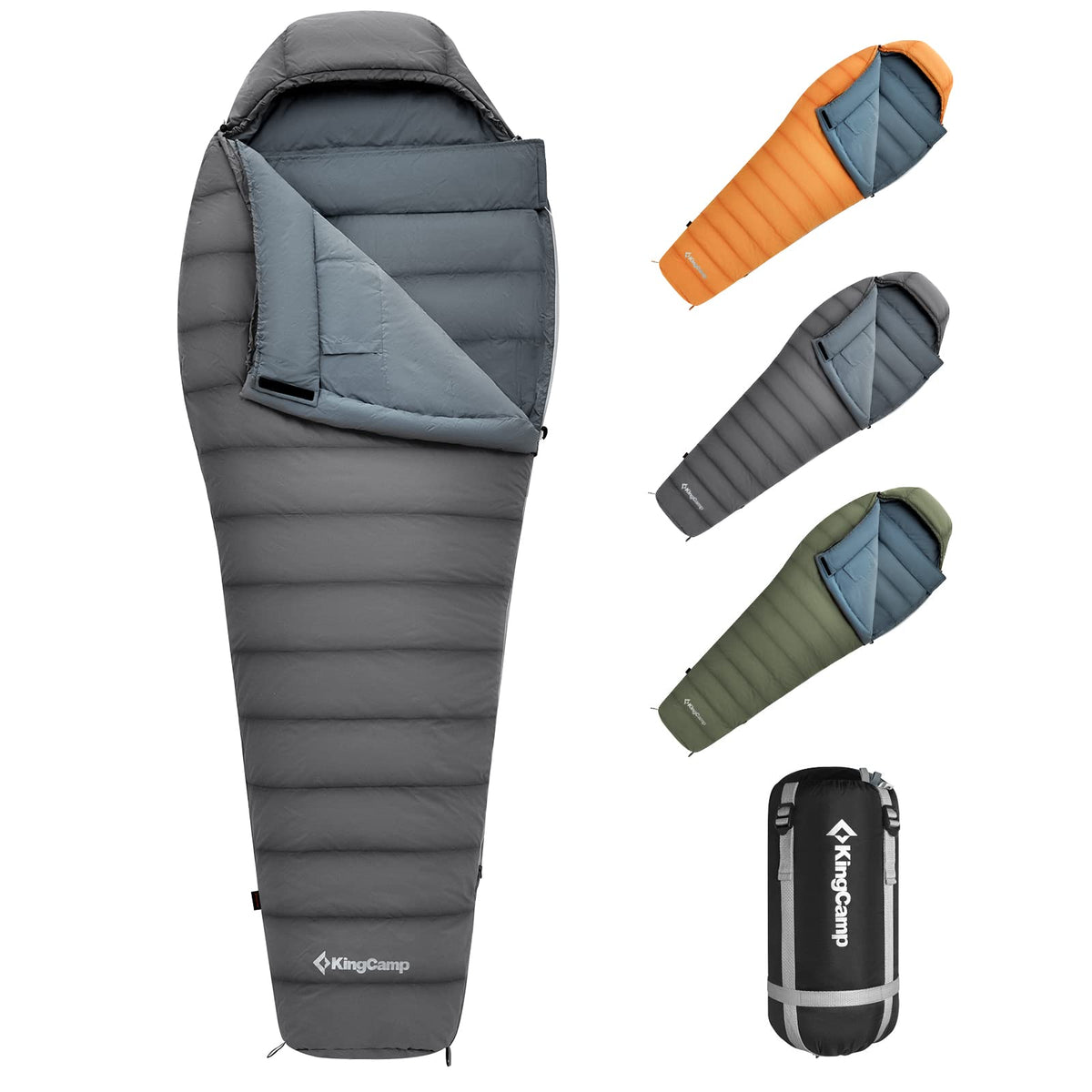 Saco de dormir tipo momia KingCamp PROTECTOR 400 Down 