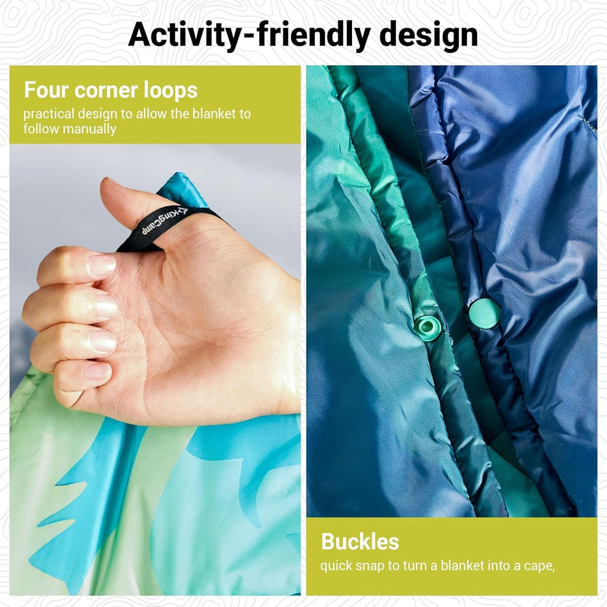Manta multifuncional KingCamp BLANKET SMART 150