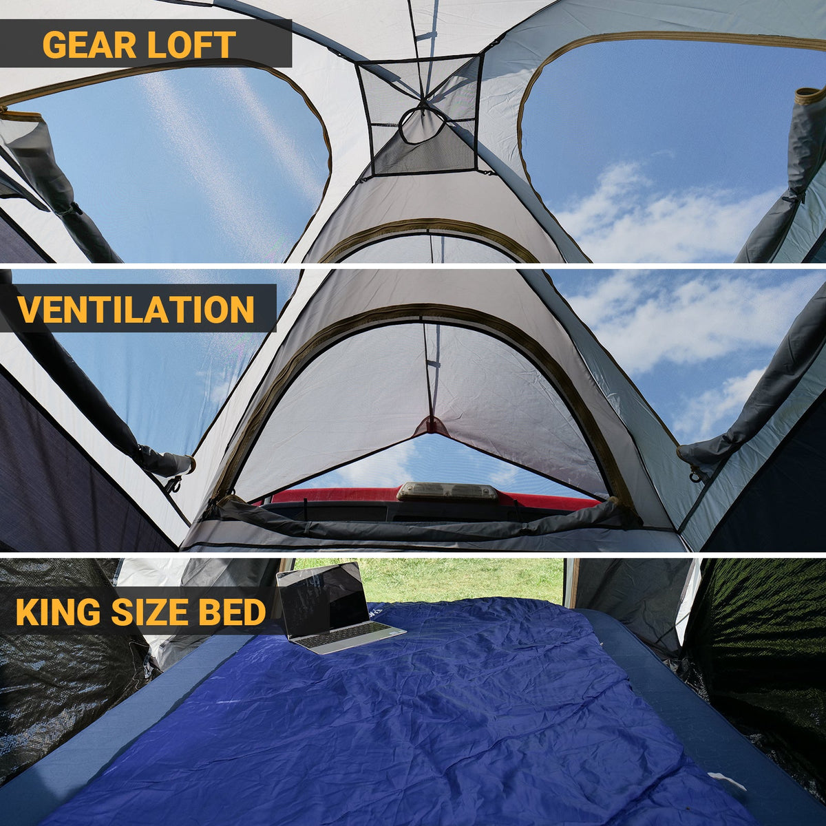 KingCamp 2 Person Truck Bed Tent