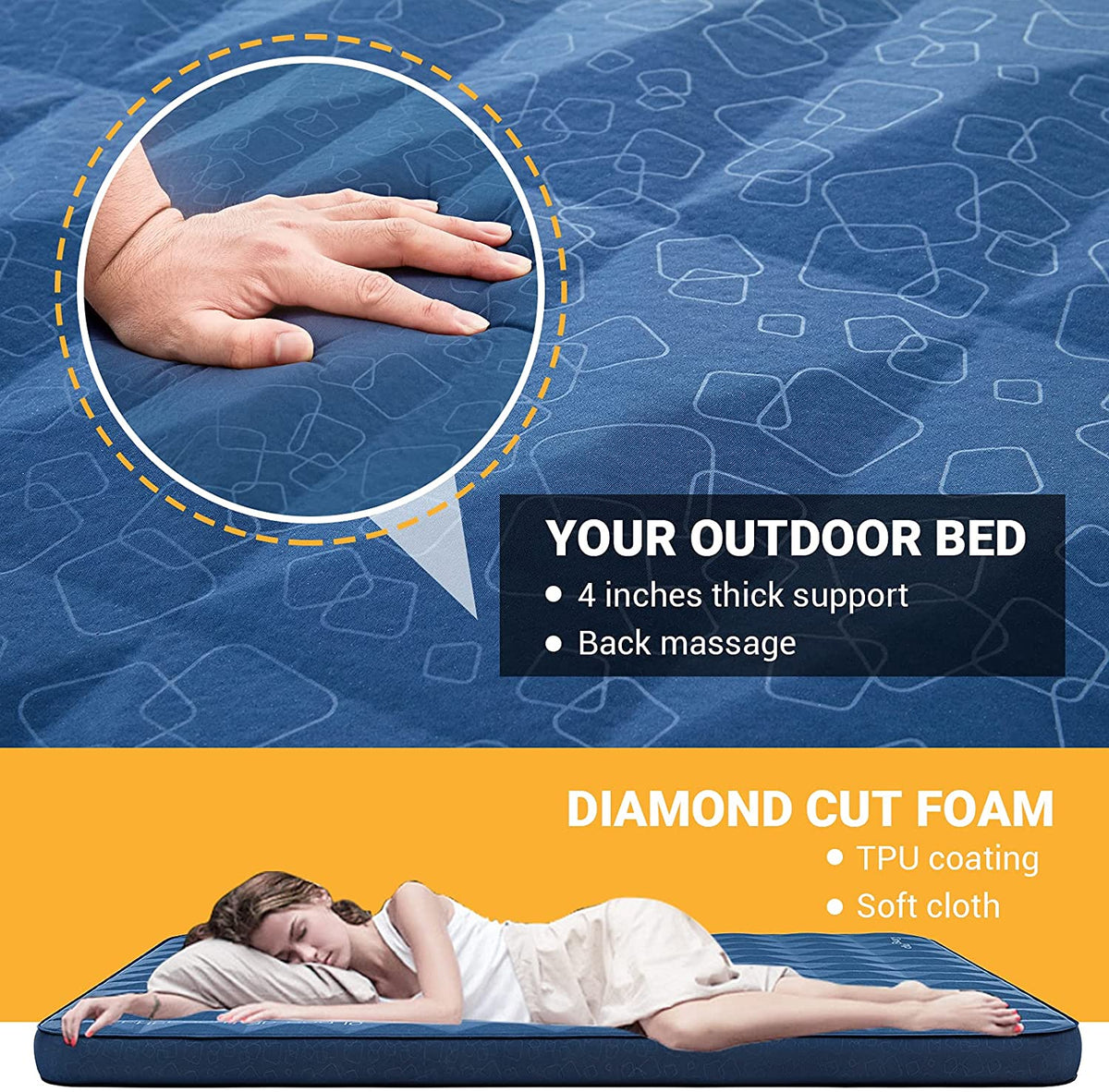 KingCamp 3.94 Inch Thick Self-Inflating Camping Pad
