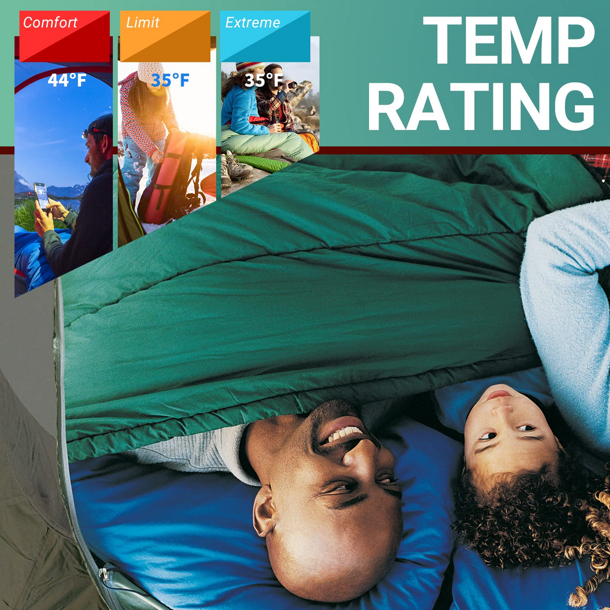 KingCamp 3 Season Double Sleeping Bag