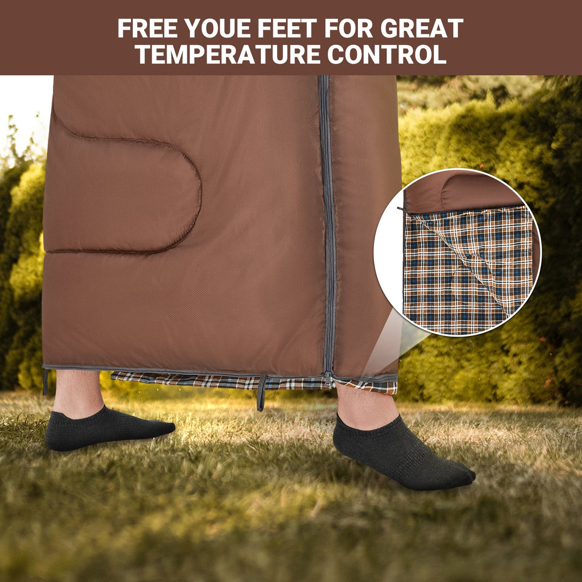 KingCamp Cotton Flannel 3 Season Sleeping Bags