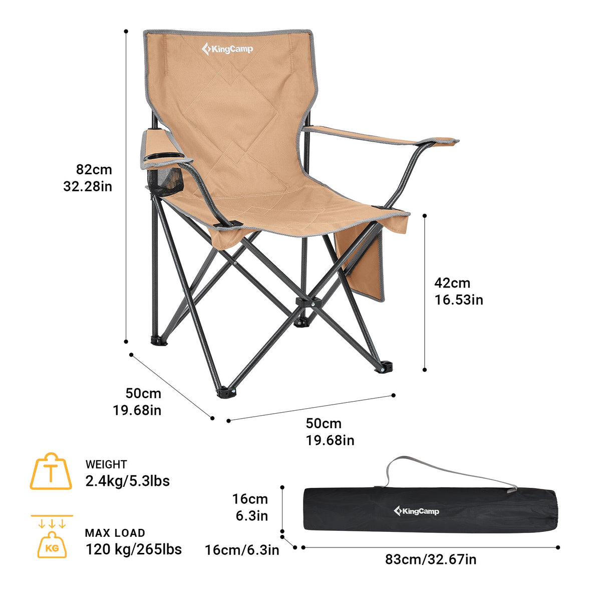 KingCamp Lightweight Folding Camp Chair