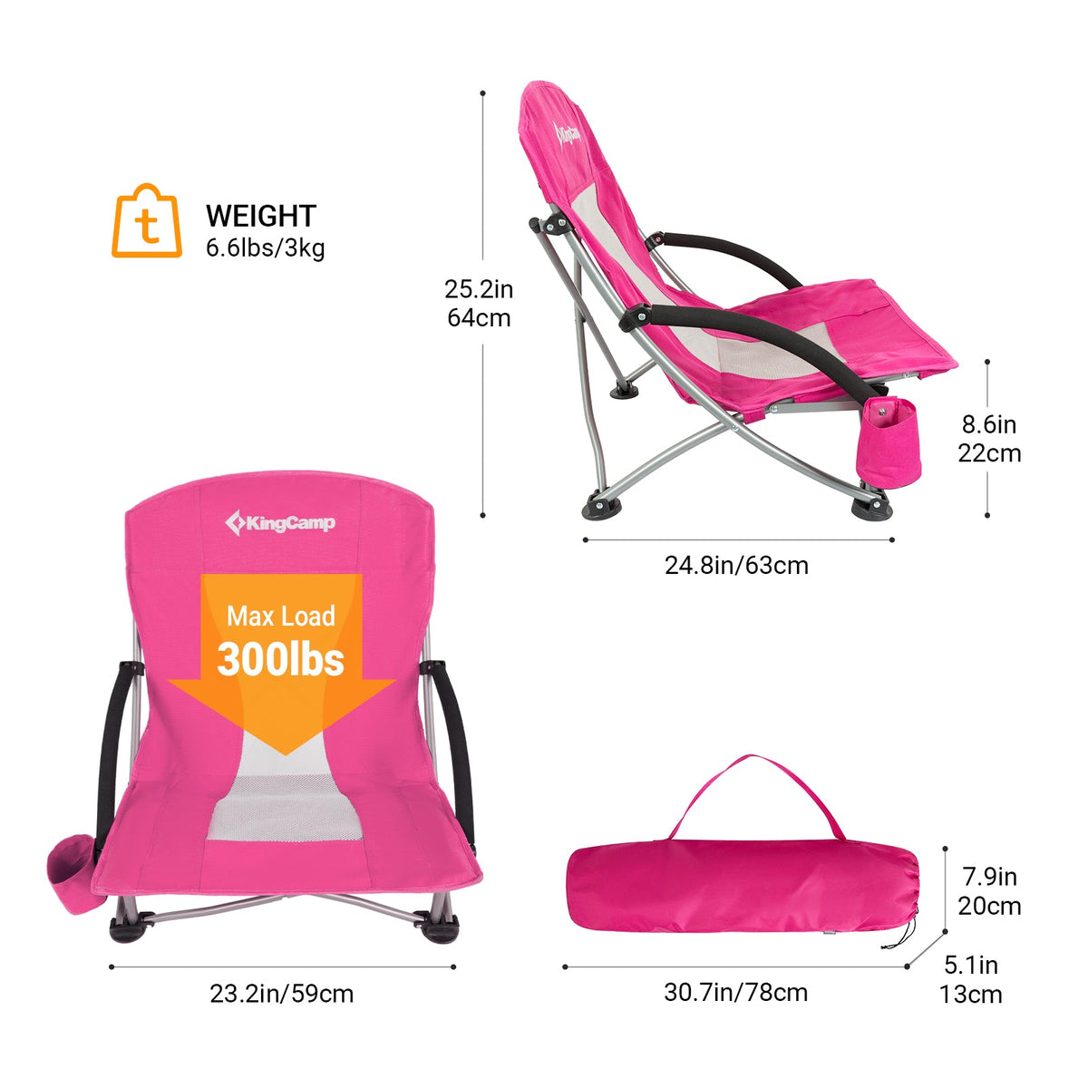 Low Sling Beach Chair