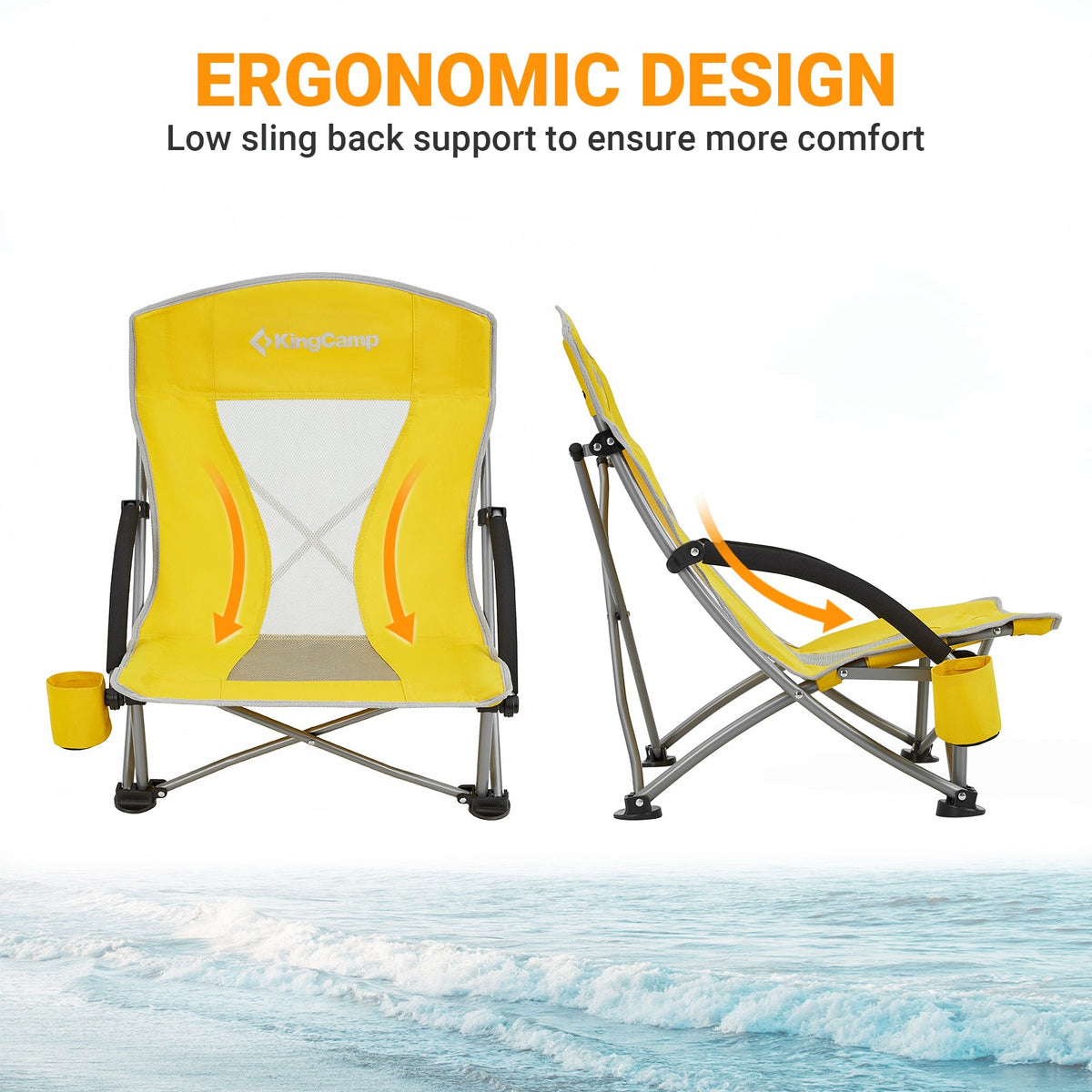 Low Sling Beach Chair