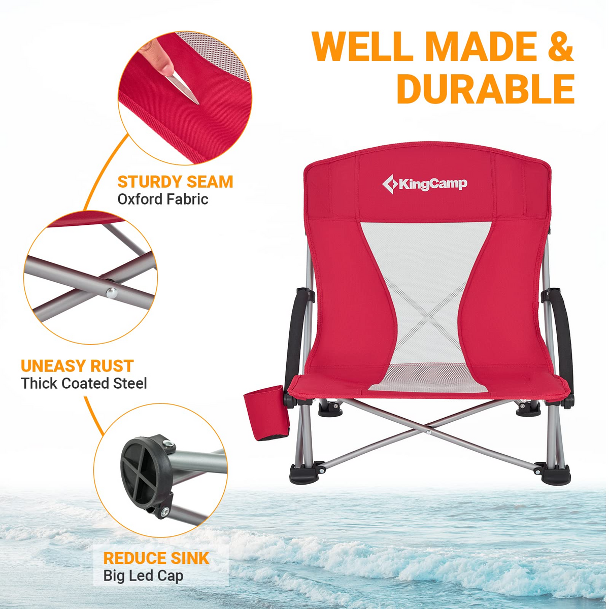 Low Sling Beach Chair