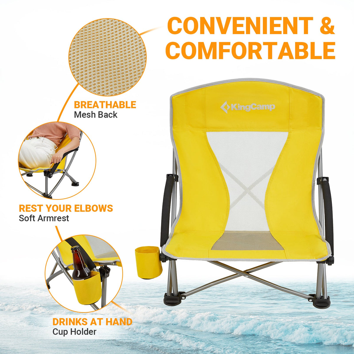 Low Sling Beach Chair