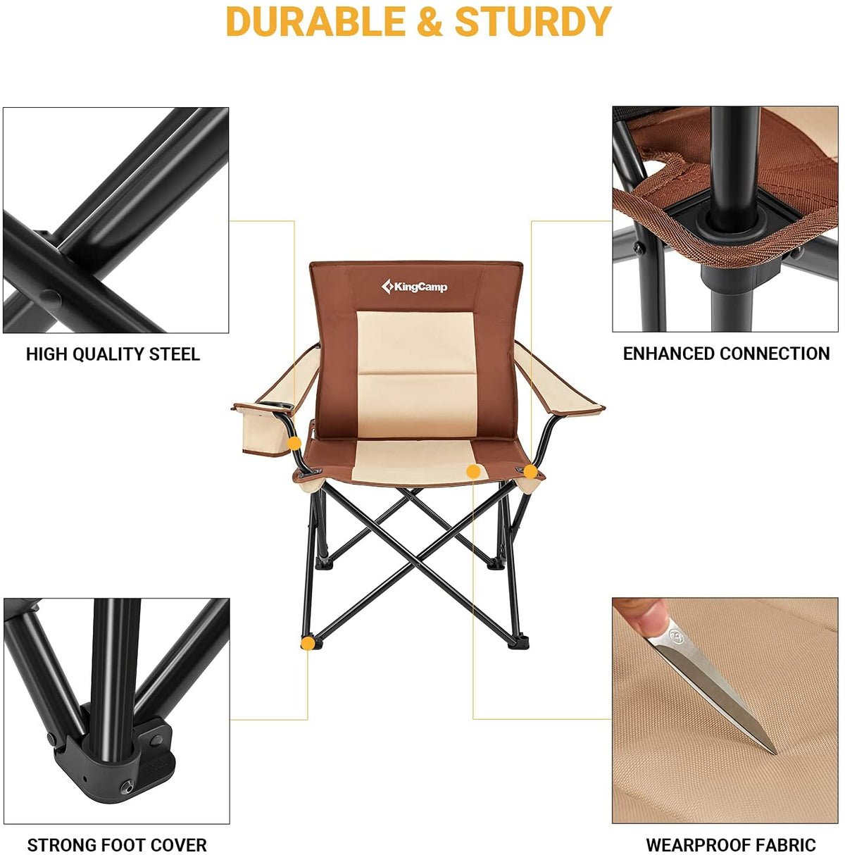 KingCamp Max load 136kg Camping Outdoor Chair
