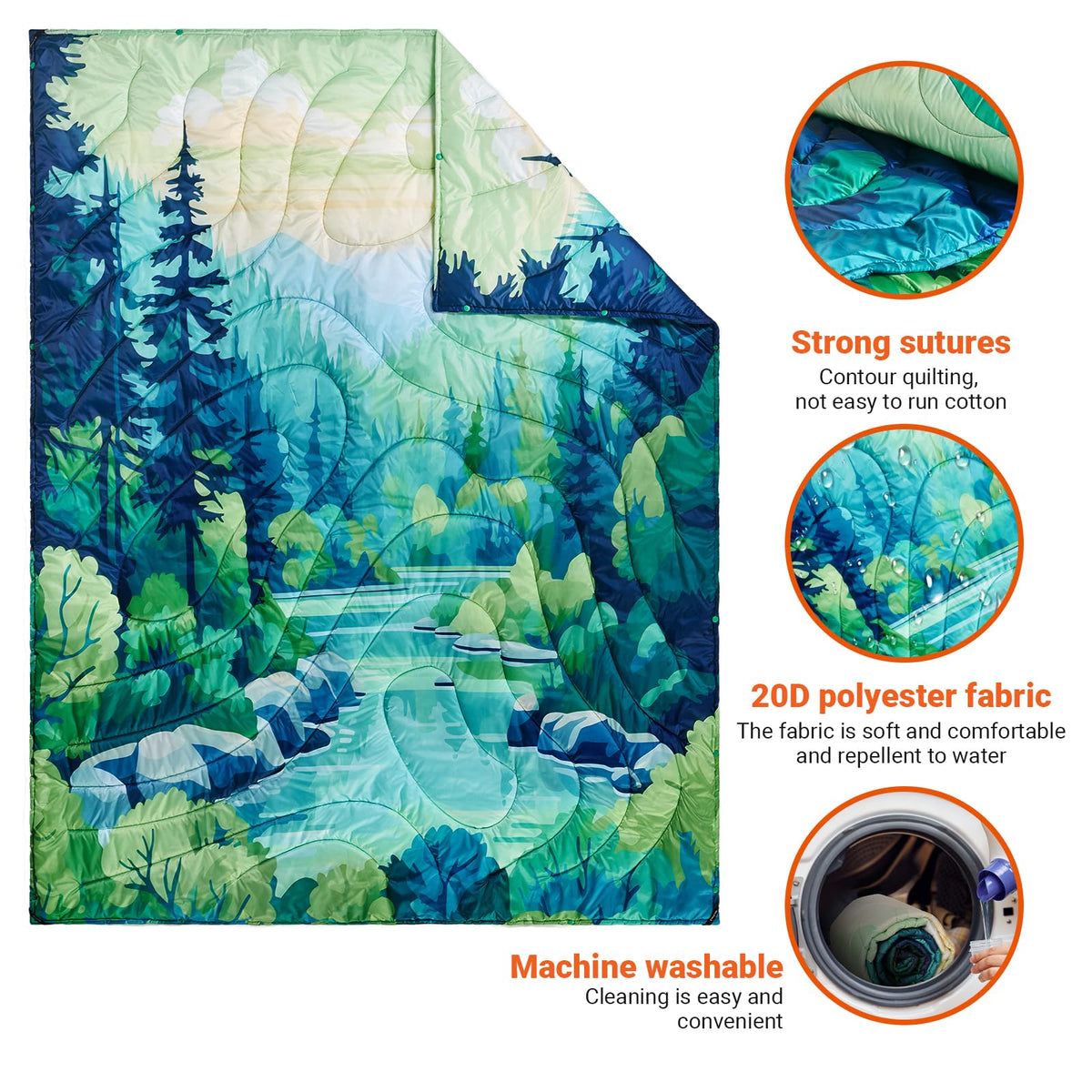 Manta multifuncional KingCamp BLANKET SMART 150