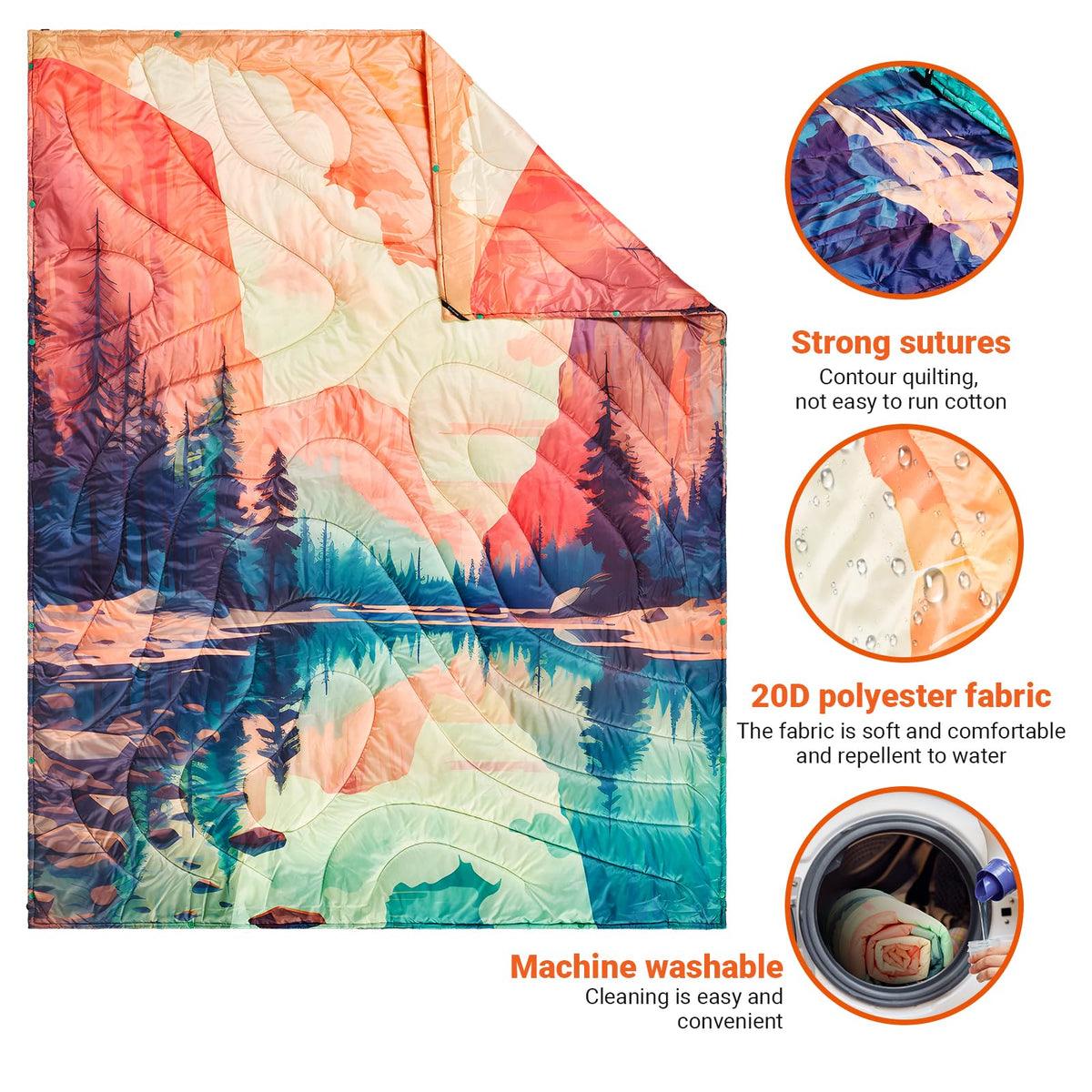 Manta multifuncional KingCamp BLANKET SMART 150