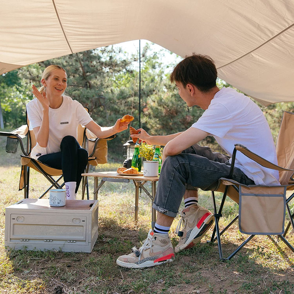 Übergroßer Outdoor-Camping-Klappstuhl 