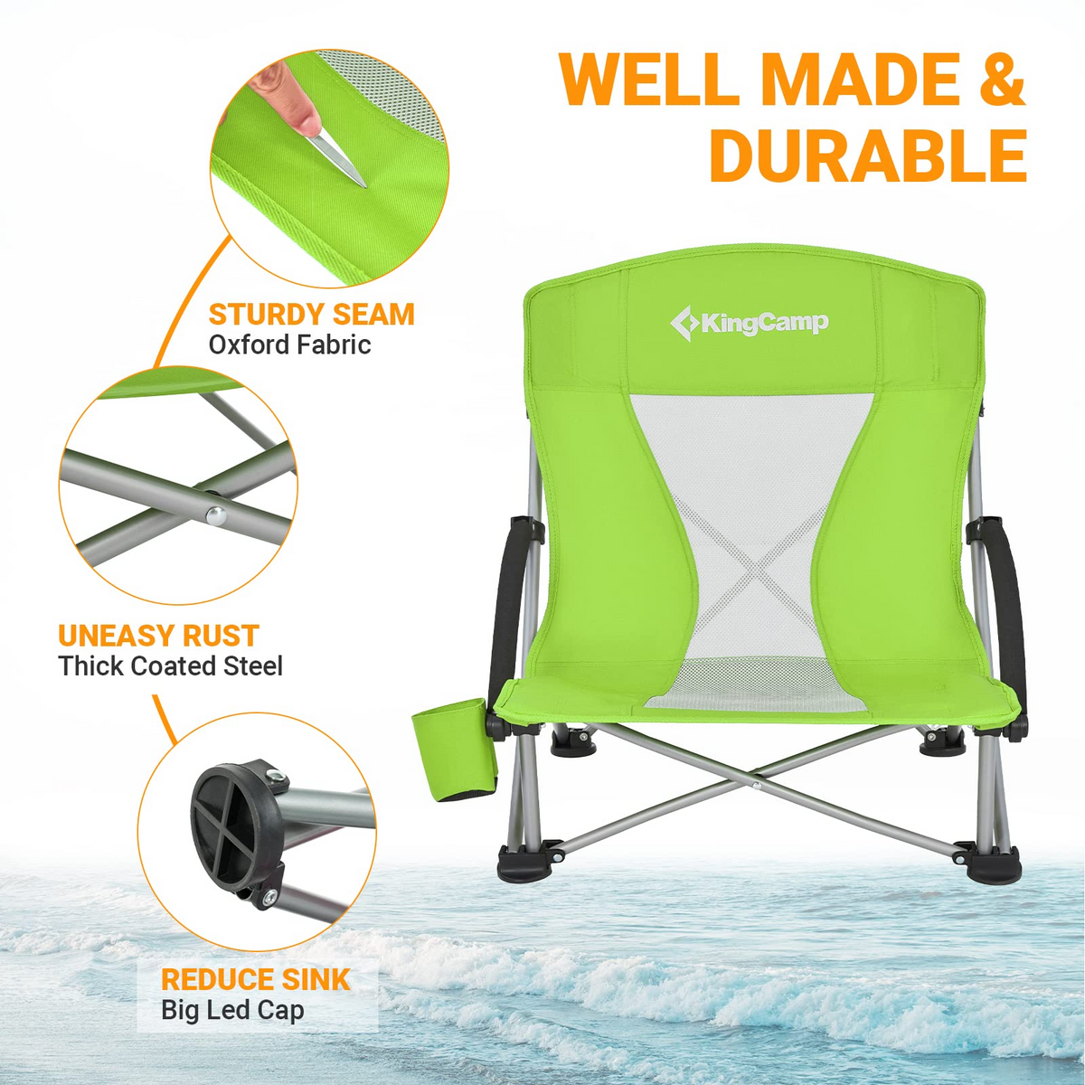 Low Sling Beach Chair