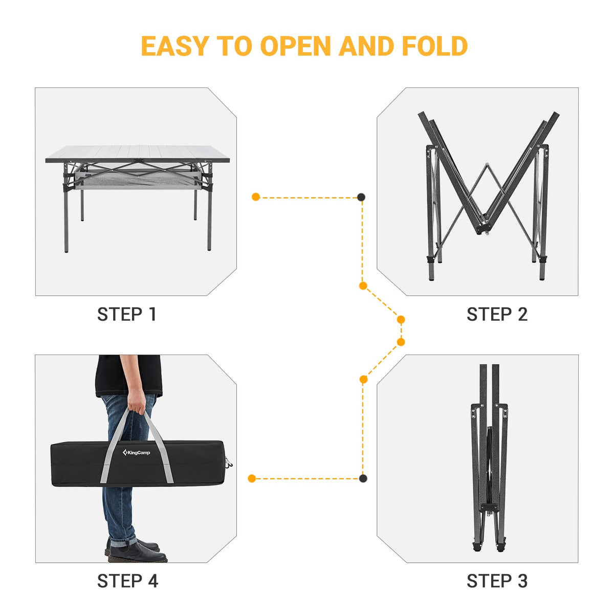 aluminum folding table